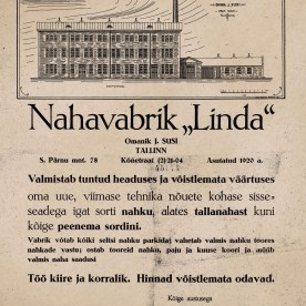 1 Linda reklaamplakat 1930